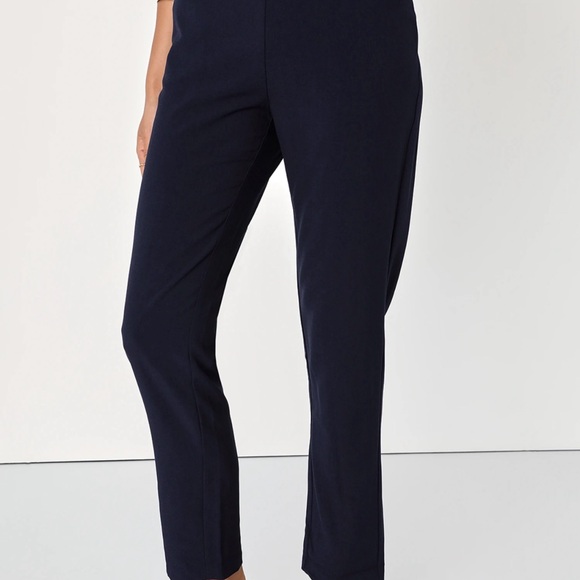 NWT Lulus Kick It Navy Blue Trouser Pants S - Picture 3 of 5